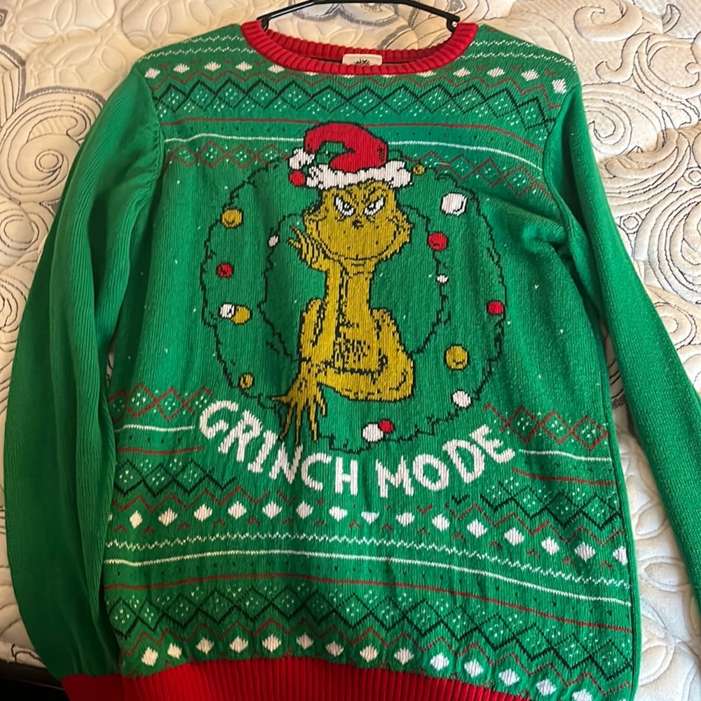 This is a grinch Christmas sweater